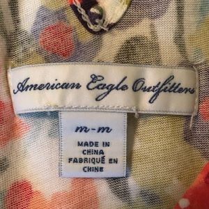 Floral V-neck tank top